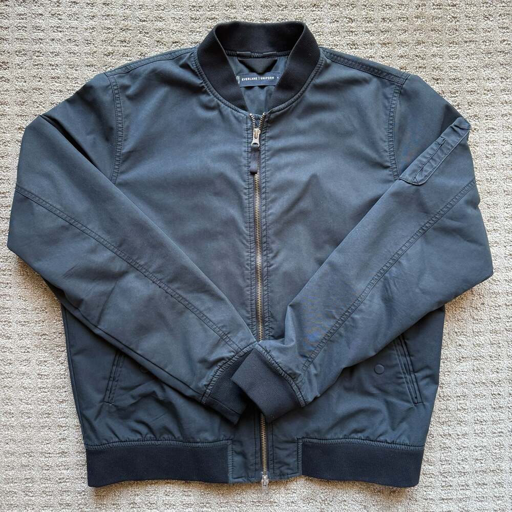 Everlane Uniform The Bomber Jacket Black Size M